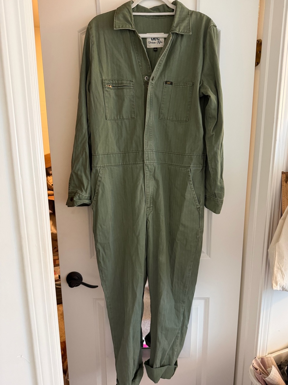 LEE union alls jumpsuit in green size L